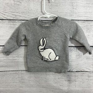 Gray Bunny Sweatshirt for Kids
